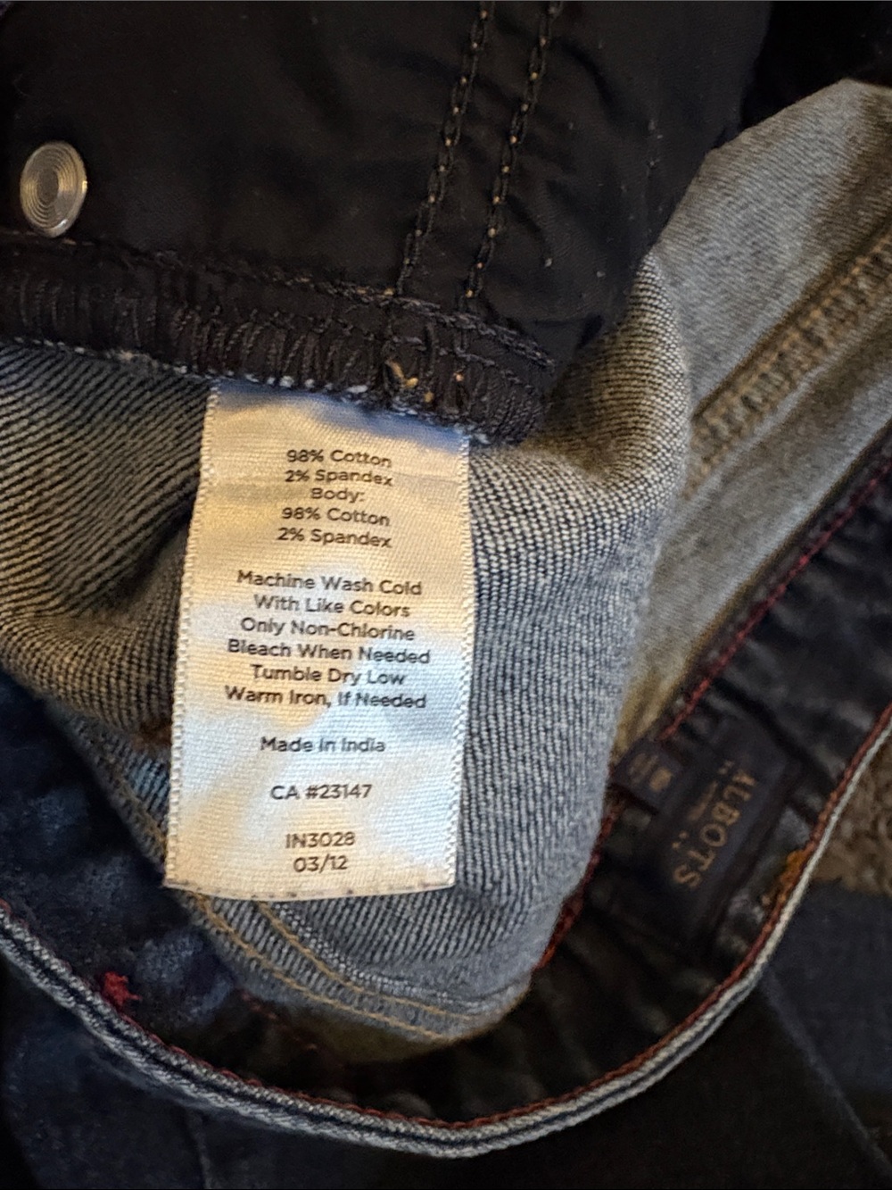 Talbots Dark Indigo Curvy Straight Leg Jeans - Picture 6 of 7